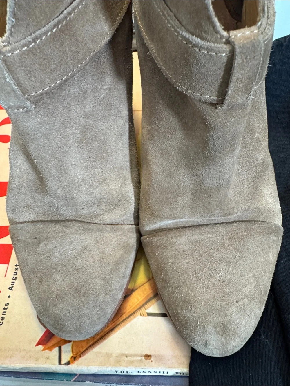 rag & bone Suede Ankle Booties in Taupe Brown - Picture 4 of 10